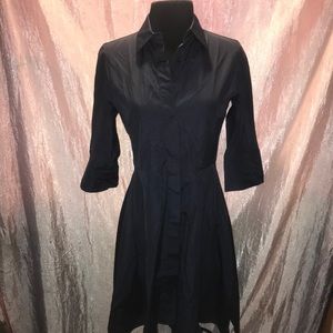 MaxMara NWT navy blue‎ button-up dress
